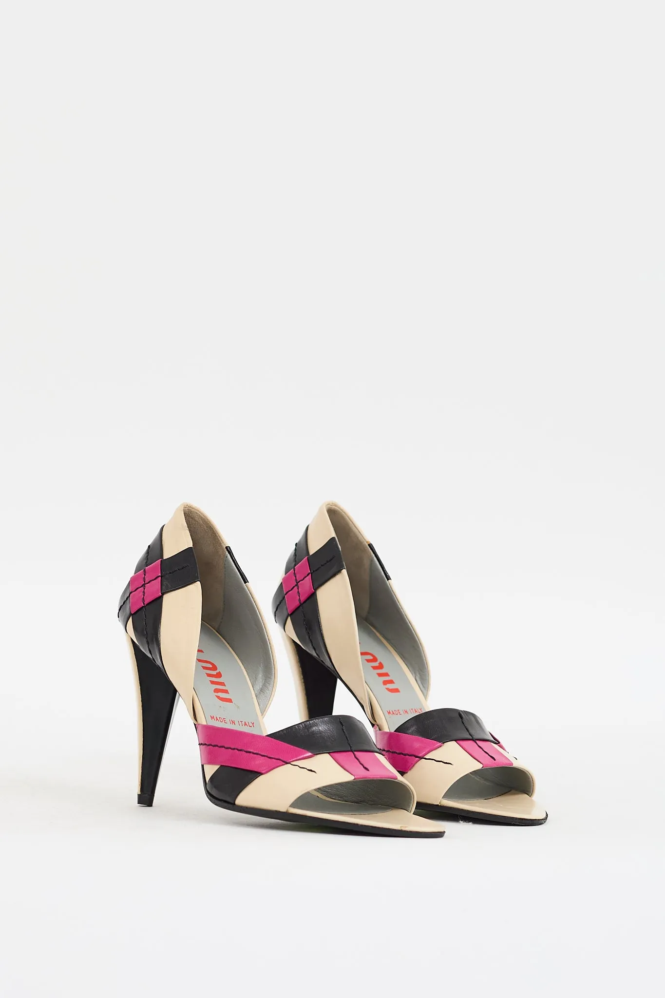 2000s Leather Argyle Panelled Pump