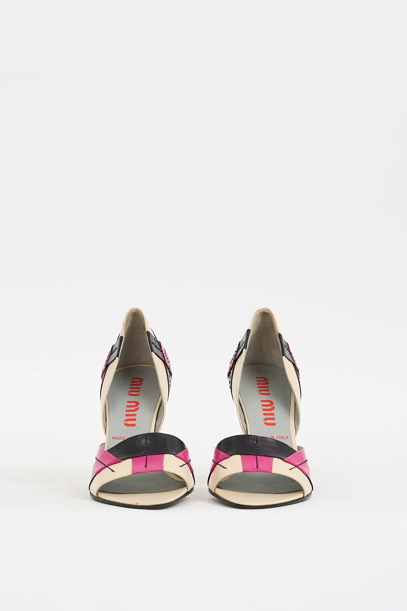 2000s Leather Argyle Panelled Pump