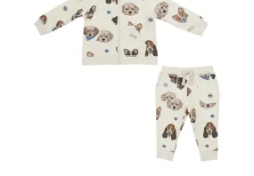 Angel Dear - Vintage Puppy Faces Hoodie and Jogger