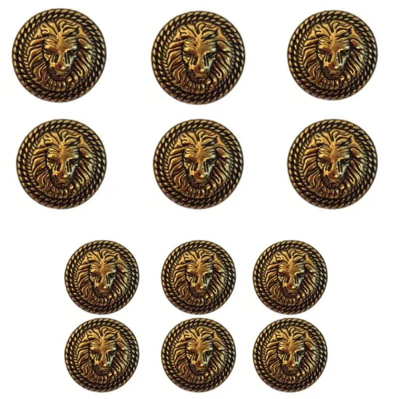 Antique Golden Lion Metal  Buttons for Suit