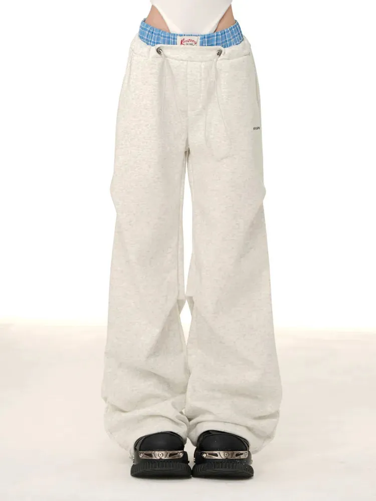 Blokette Pants Core Blue Waistband Gray/Dark Light Plaid