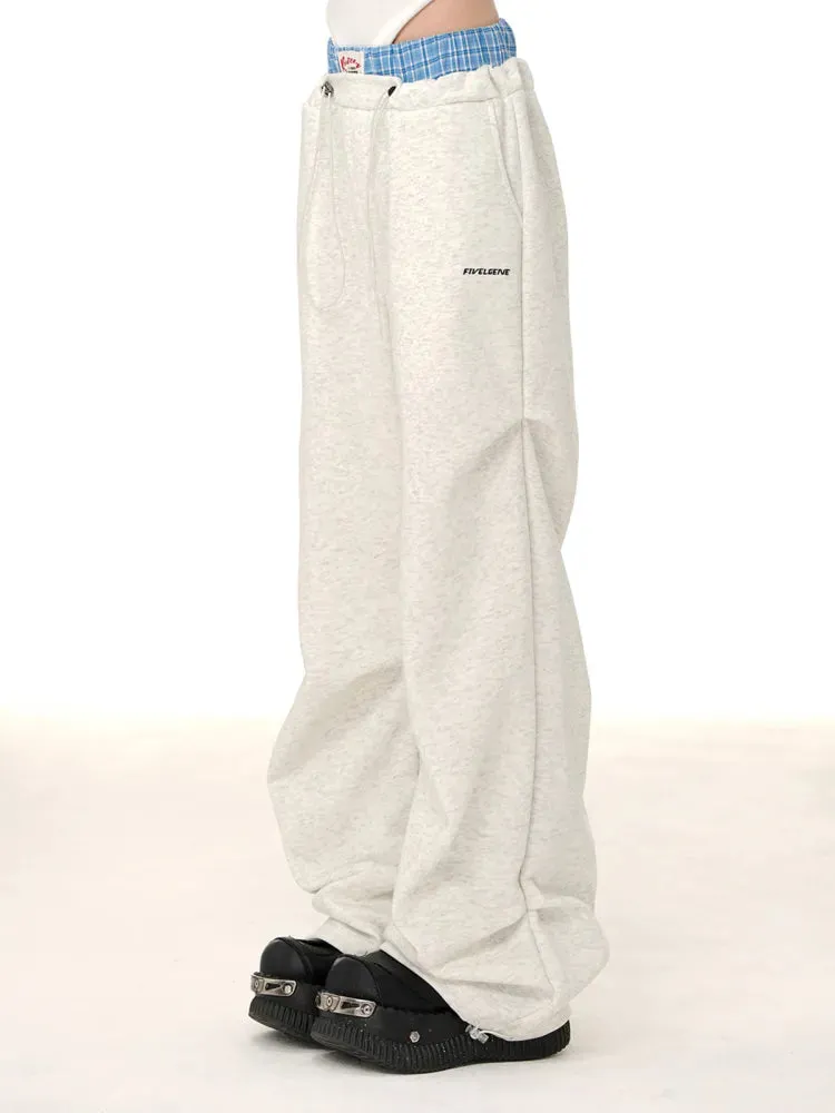 Blokette Pants Core Blue Waistband Gray/Dark Light Plaid