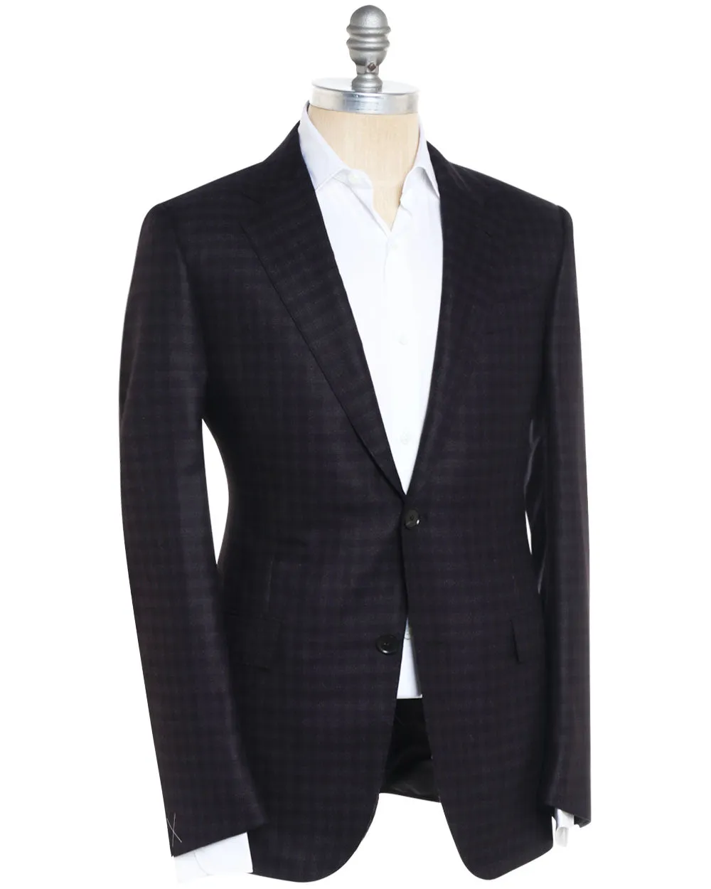 Brown and Burgundy 15MilMil15 Checked Sportcoat