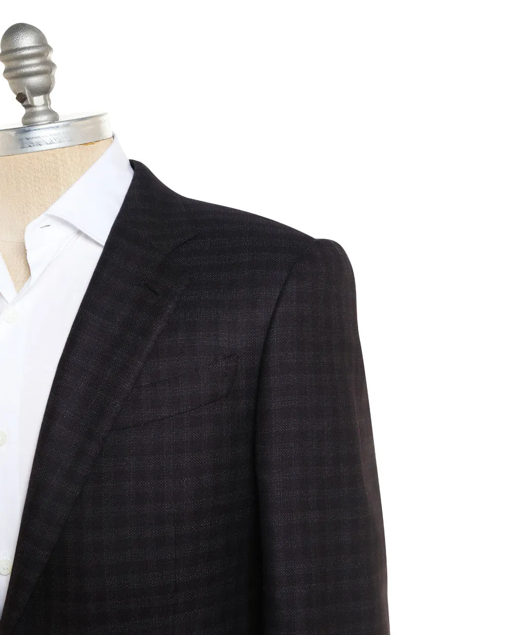 Brown and Burgundy 15MilMil15 Checked Sportcoat