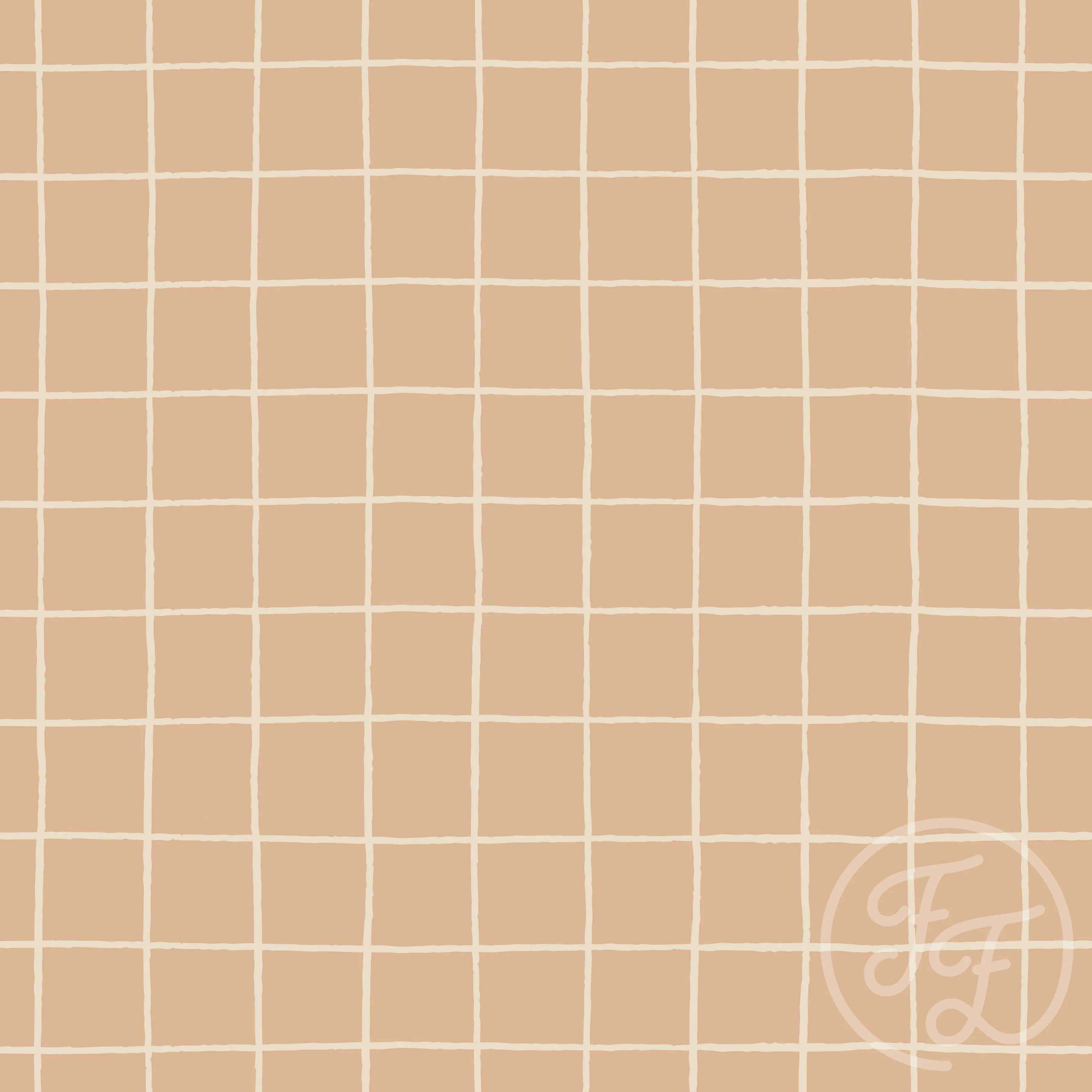Checked Warm Caramel
