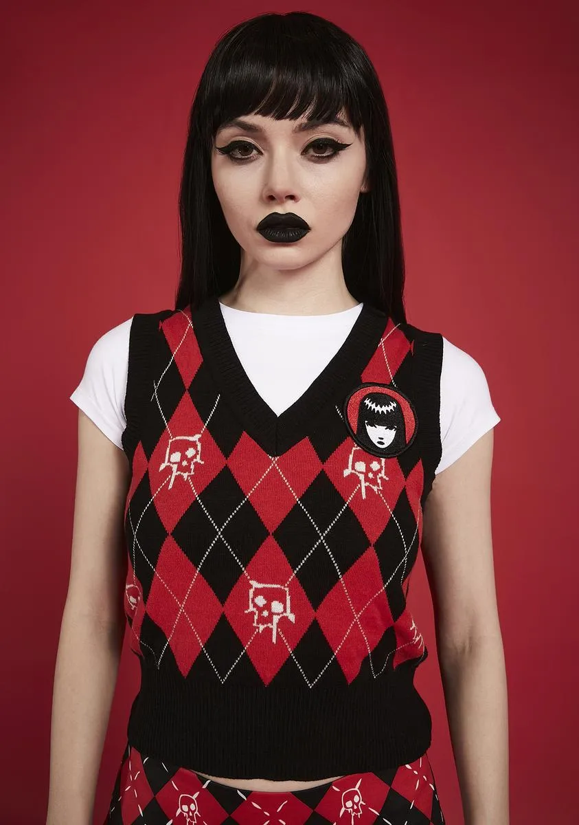 Get Lost Argyle Sweater Vest