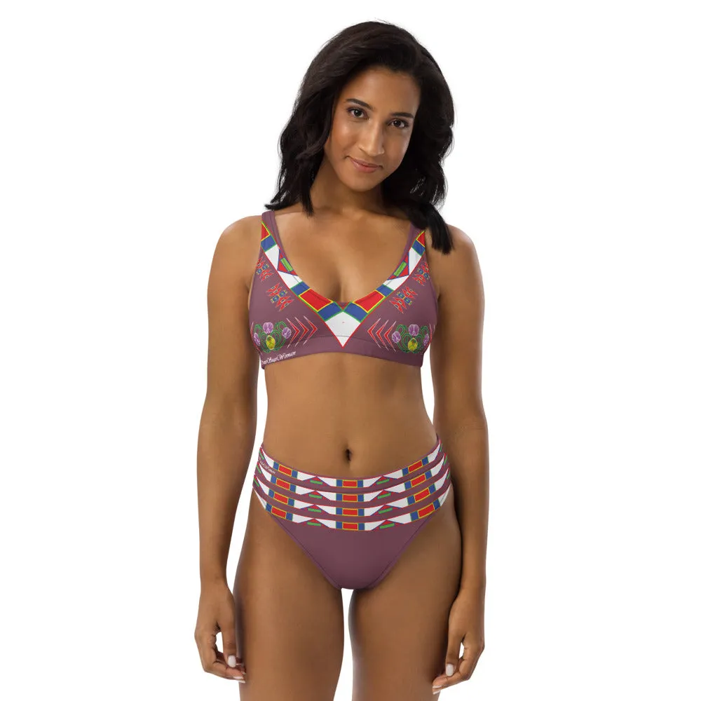 Gratitude Rose high-waisted bikini