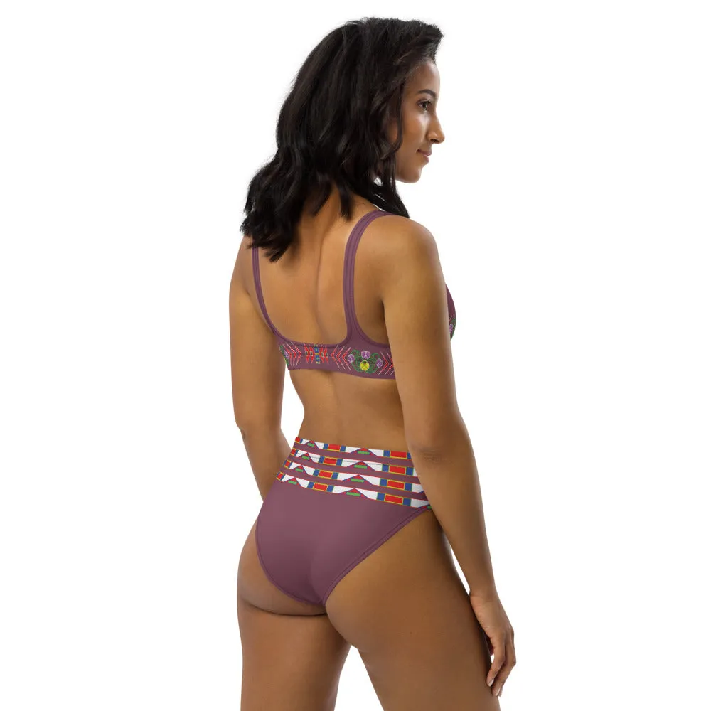 Gratitude Rose high-waisted bikini