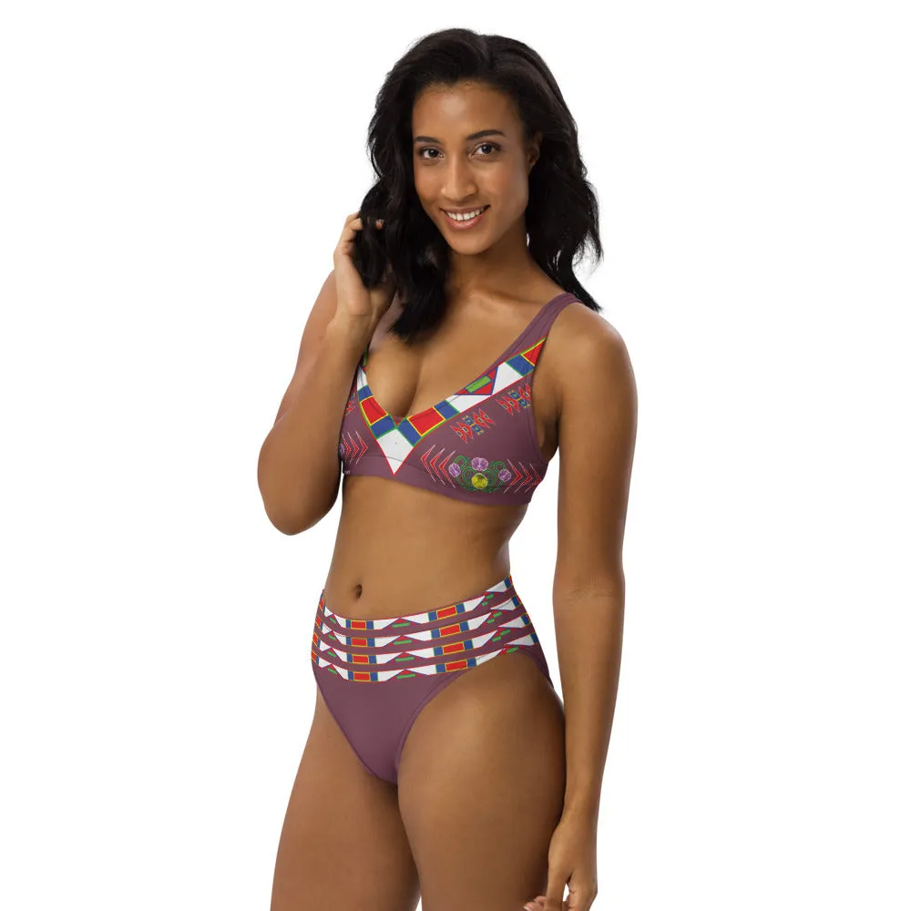 Gratitude Rose high-waisted bikini