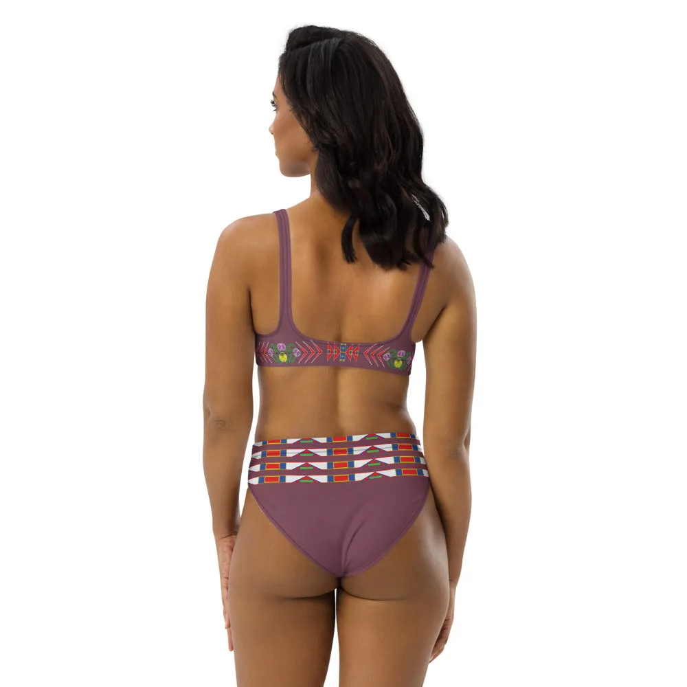 Gratitude Rose high-waisted bikini
