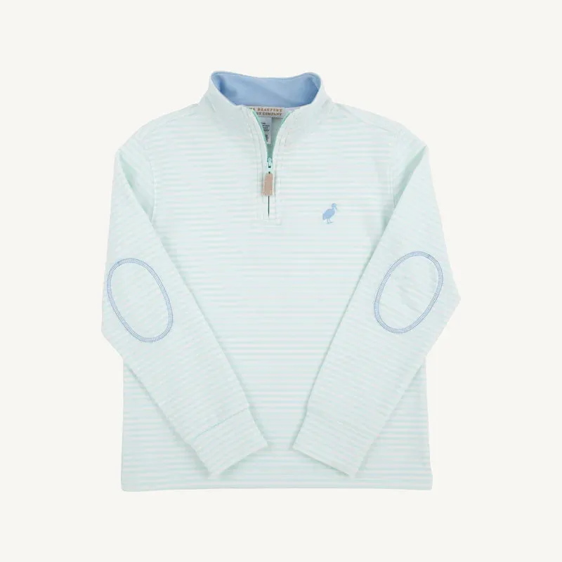 Hayword Half-Zip in Sea Island Seafoam Stripe