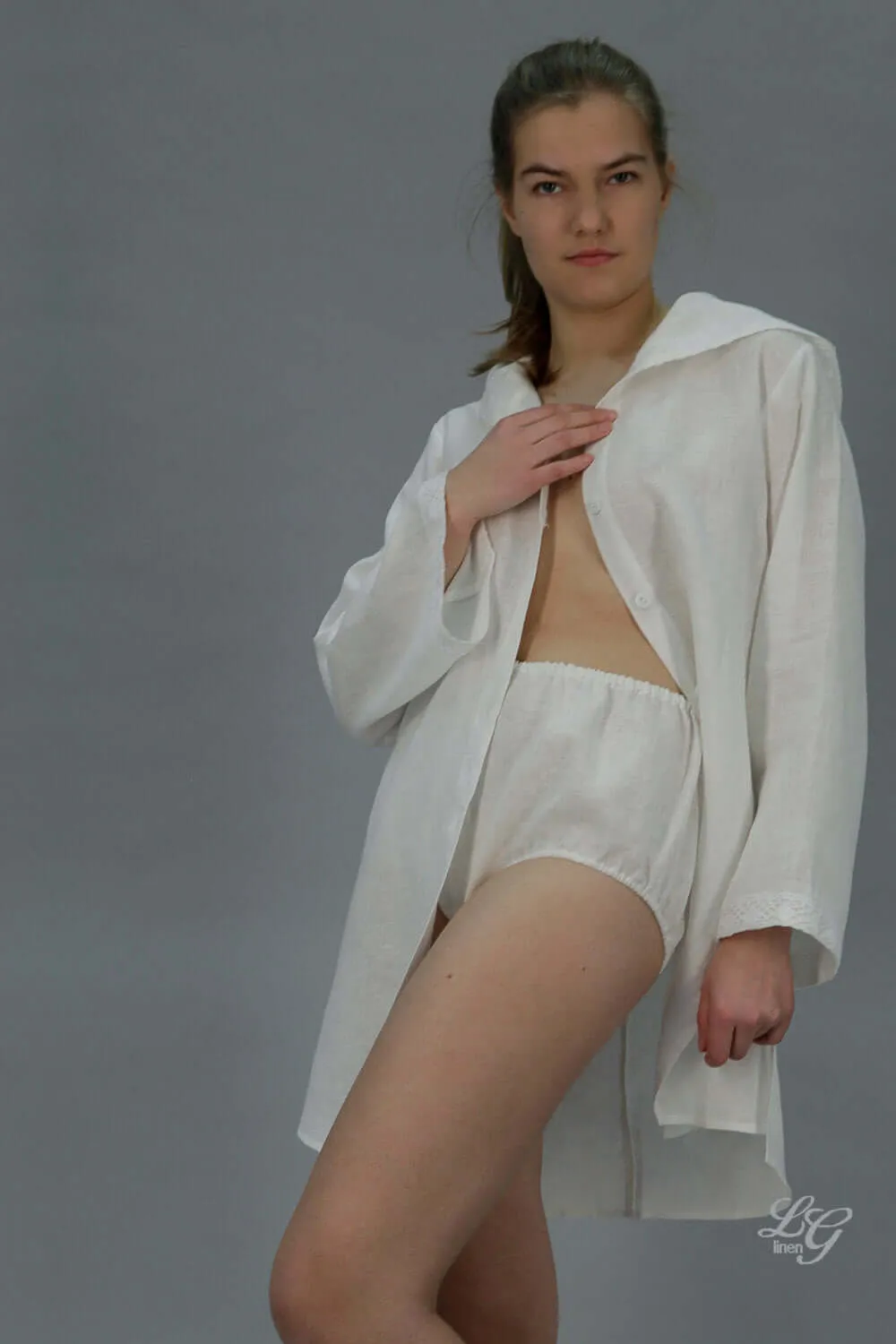Linen High Rise Panties