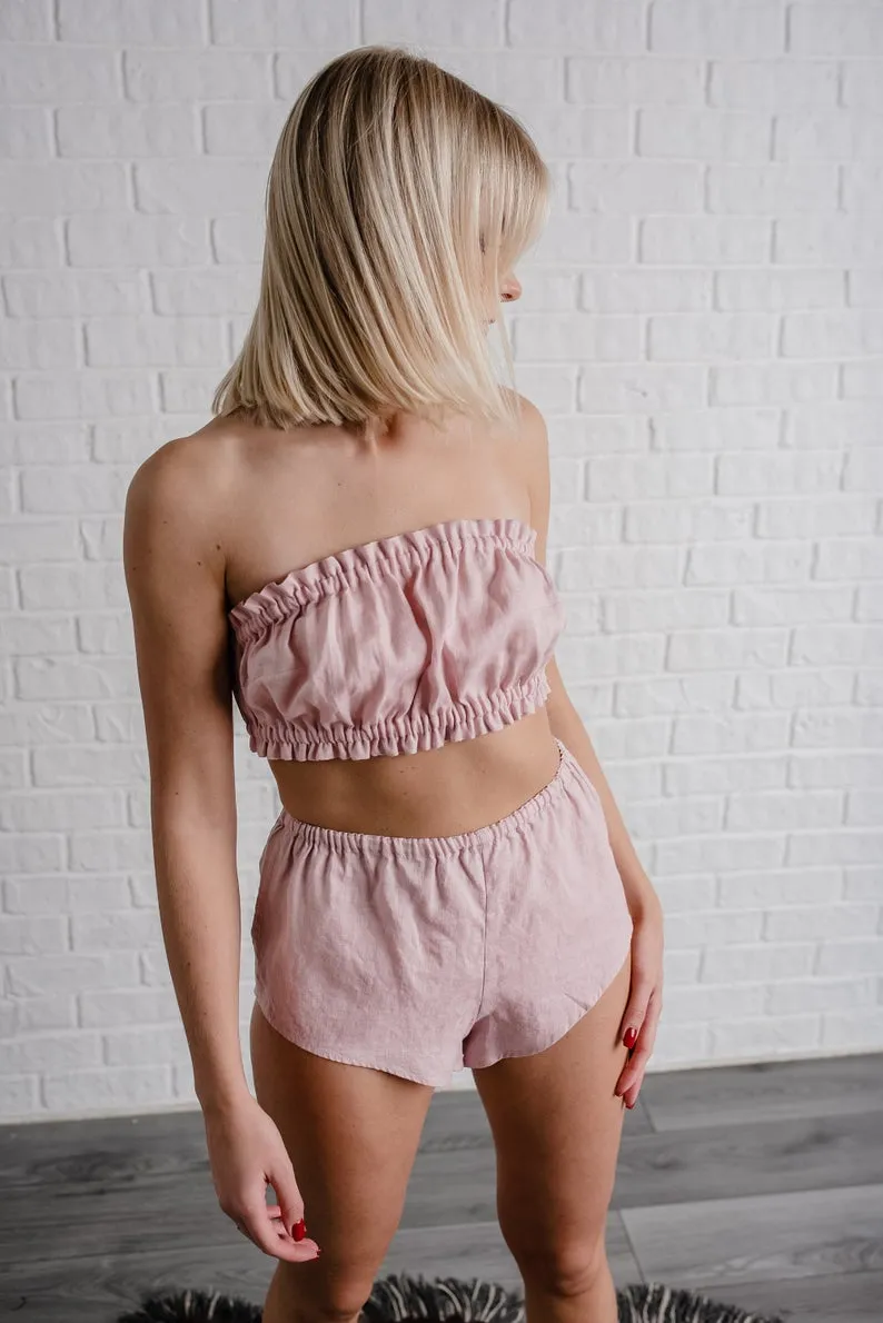 Linen High Waisted French Knickers