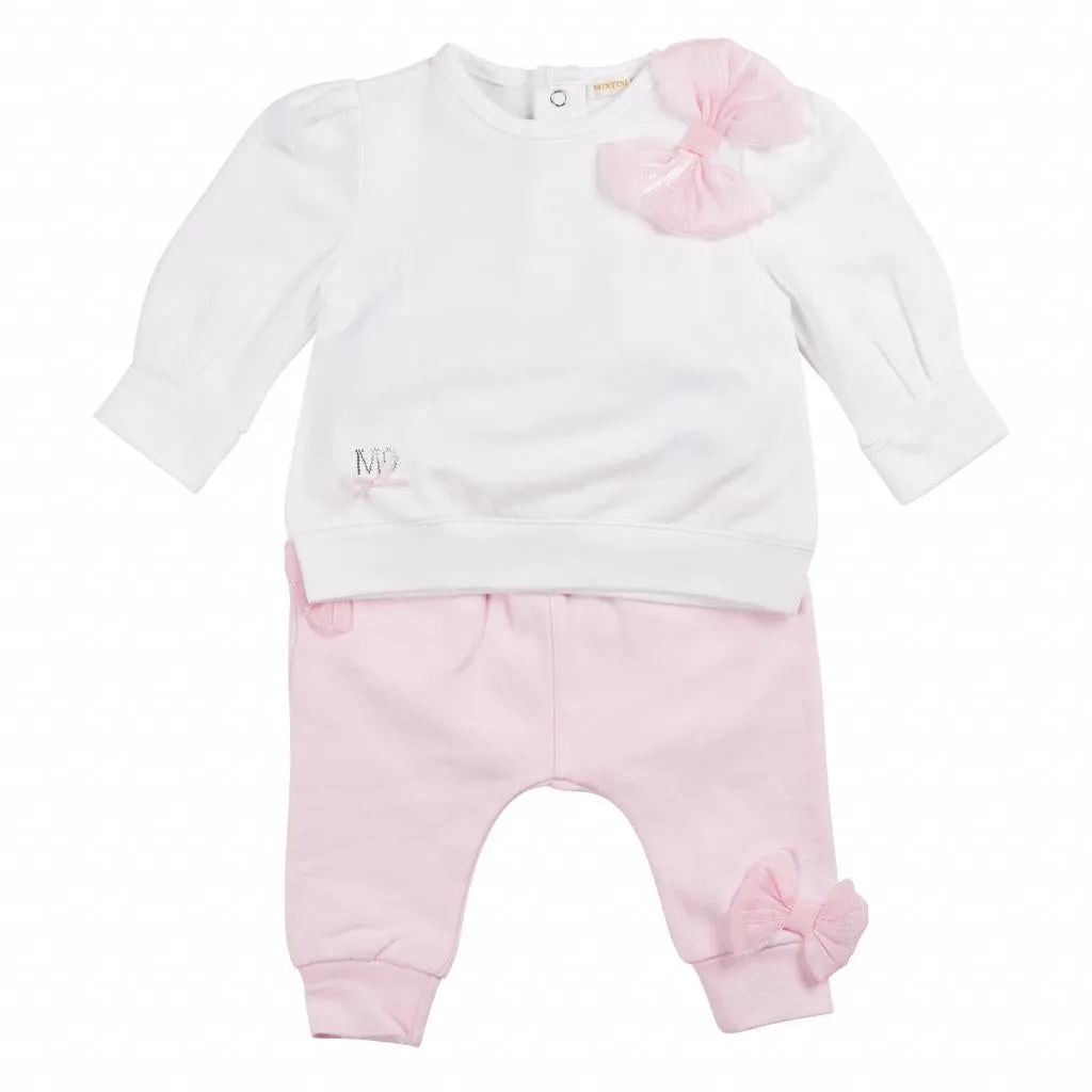 Mintini Girl Bow Jogger Set