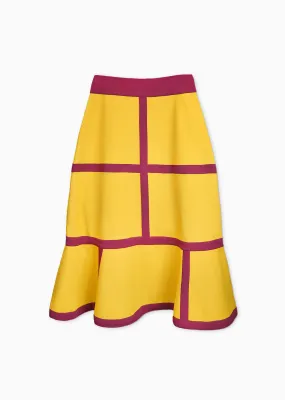 Naeva – Cinder Block Pattern Trumpet Skirt