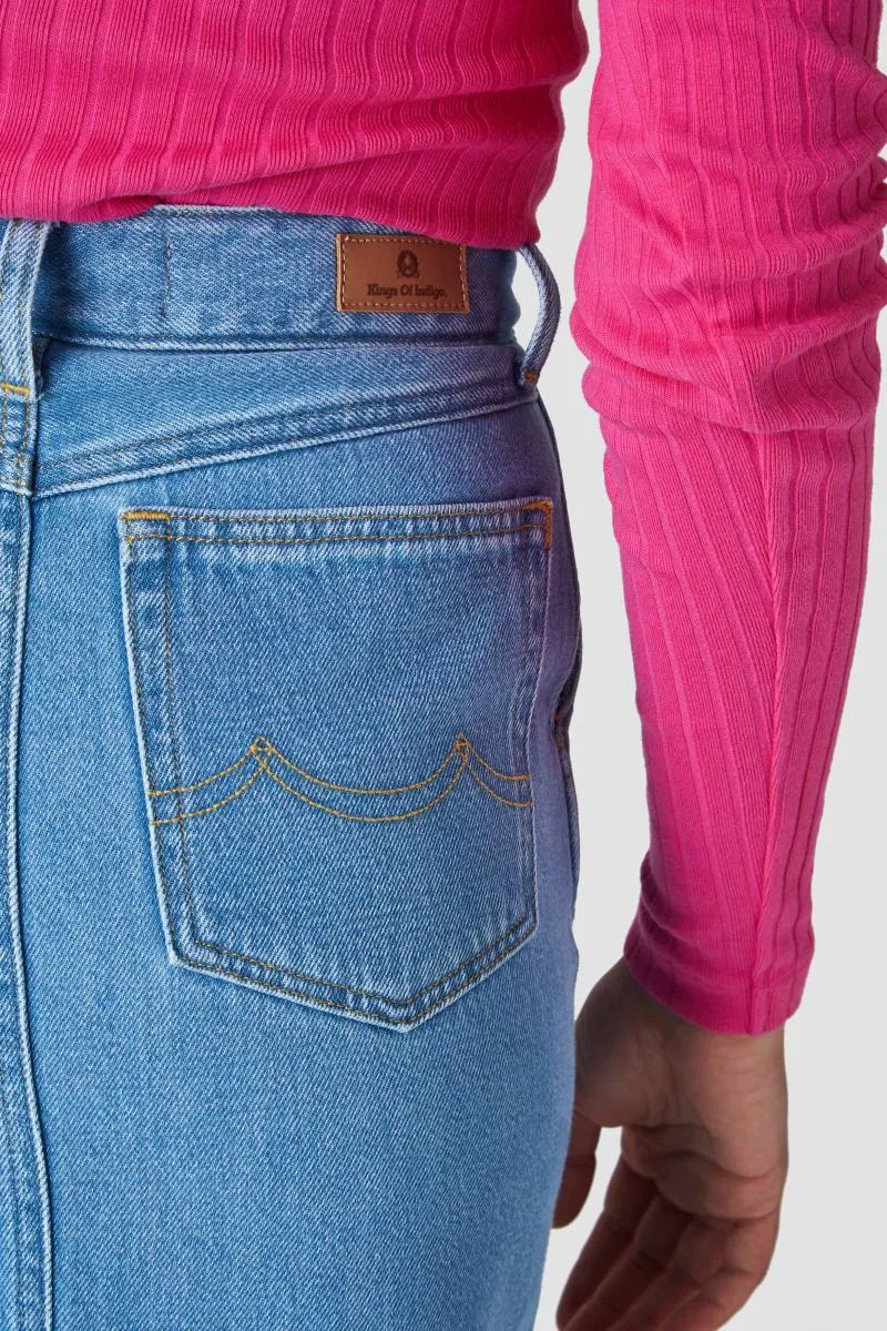 Nefertiti Skirt | Light Shade Denim