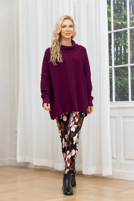 ORANGE - JOANNA'S CABLE KNIT SWEATER