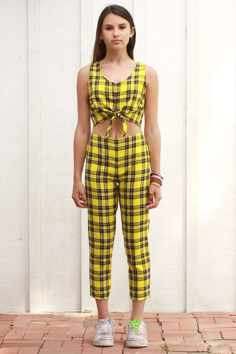 Pants - Yellow Plaid
