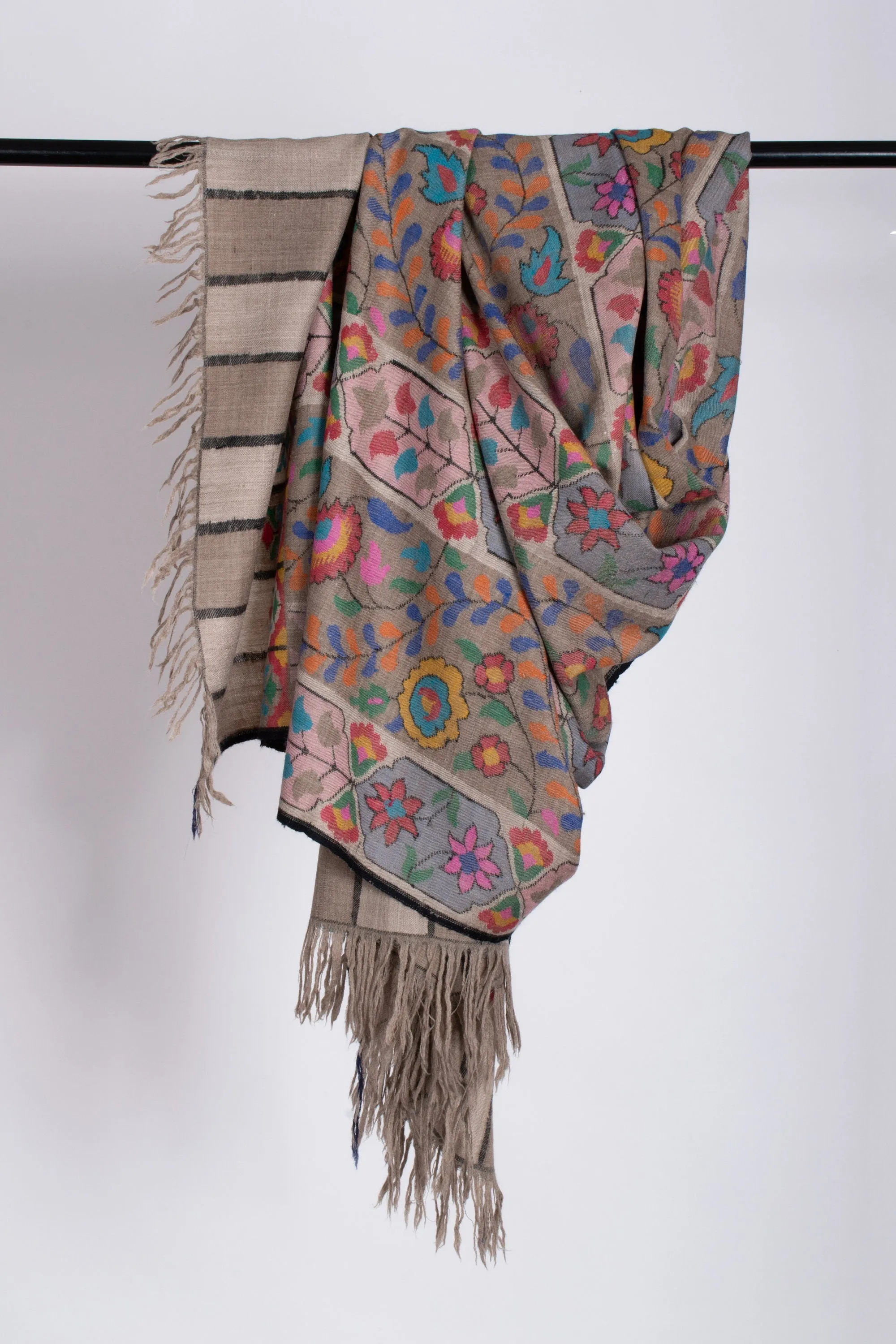 Pashmina Kashmiri Shawls, Kani Weave Cashmere Wraps, Special Handmade Scarves, Unique Wraps, Wedding Gifts, 40x80" - ASTI