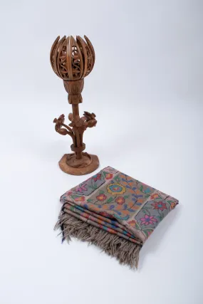Pashmina Kashmiri Shawls, Kani Weave Cashmere Wraps, Special Handmade Scarves, Unique Wraps, Wedding Gifts, 40x80" - ASTI