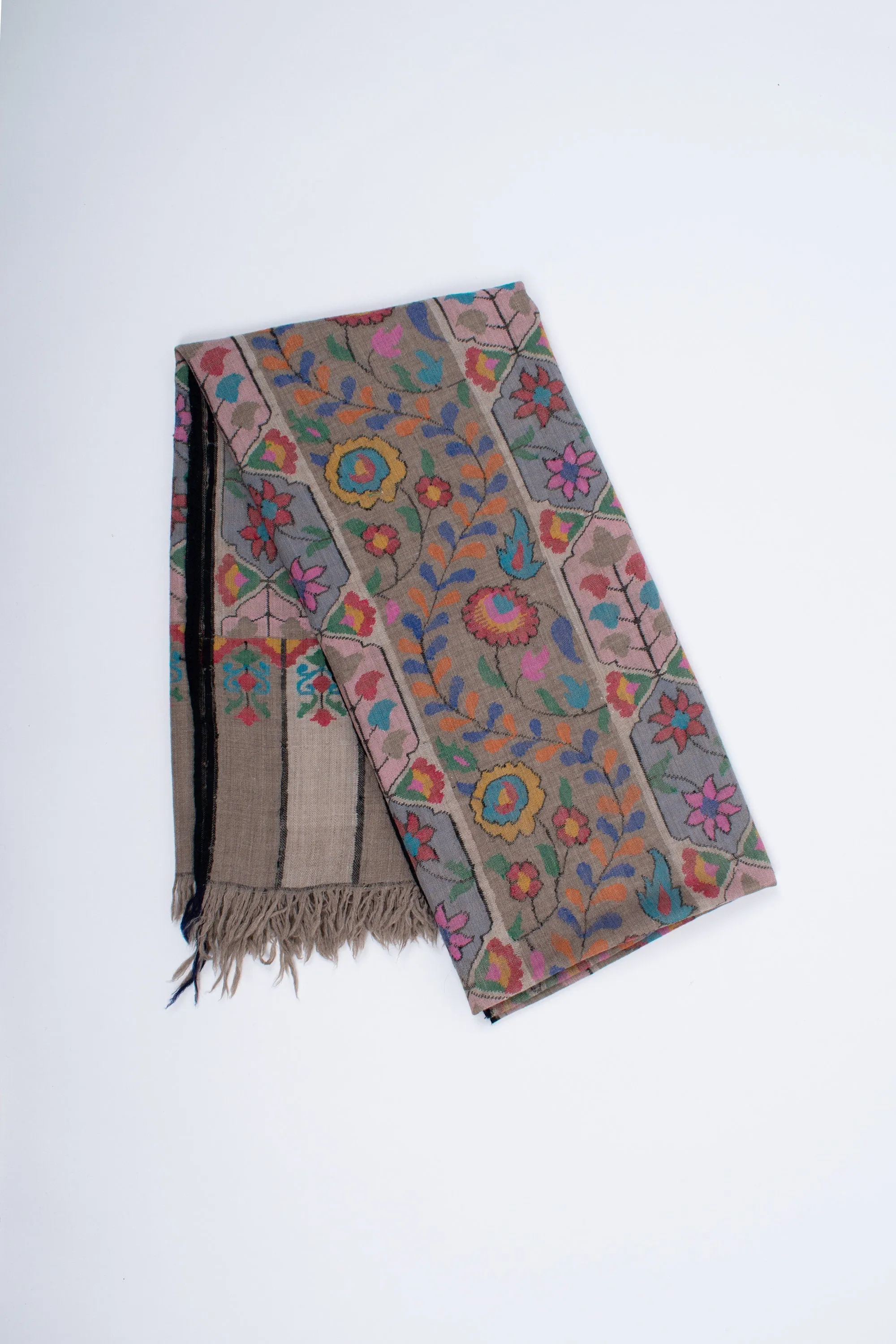 Pashmina Kashmiri Shawls, Kani Weave Cashmere Wraps, Special Handmade Scarves, Unique Wraps, Wedding Gifts, 40x80" - ASTI