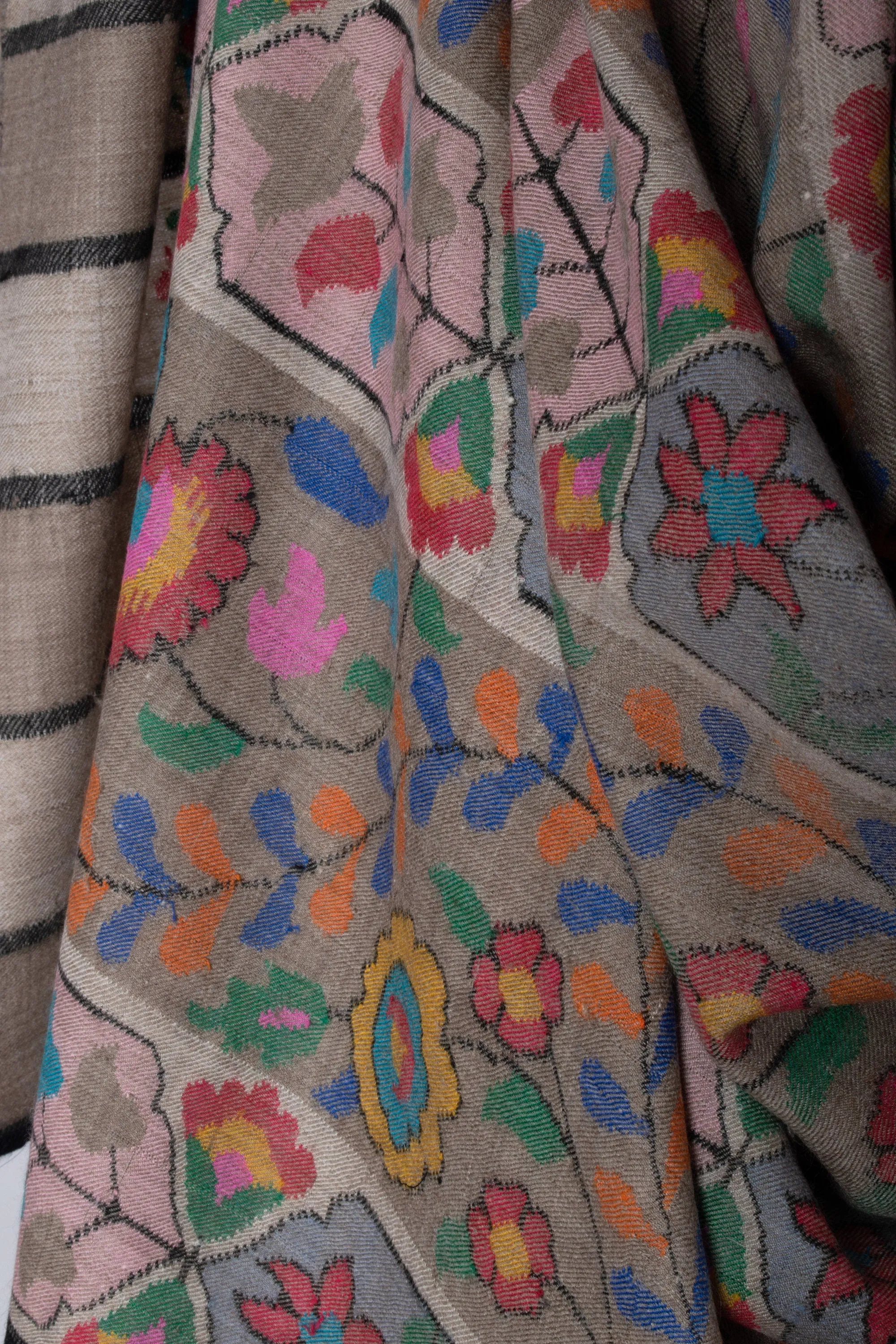 Pashmina Kashmiri Shawls, Kani Weave Cashmere Wraps, Special Handmade Scarves, Unique Wraps, Wedding Gifts, 40x80" - ASTI