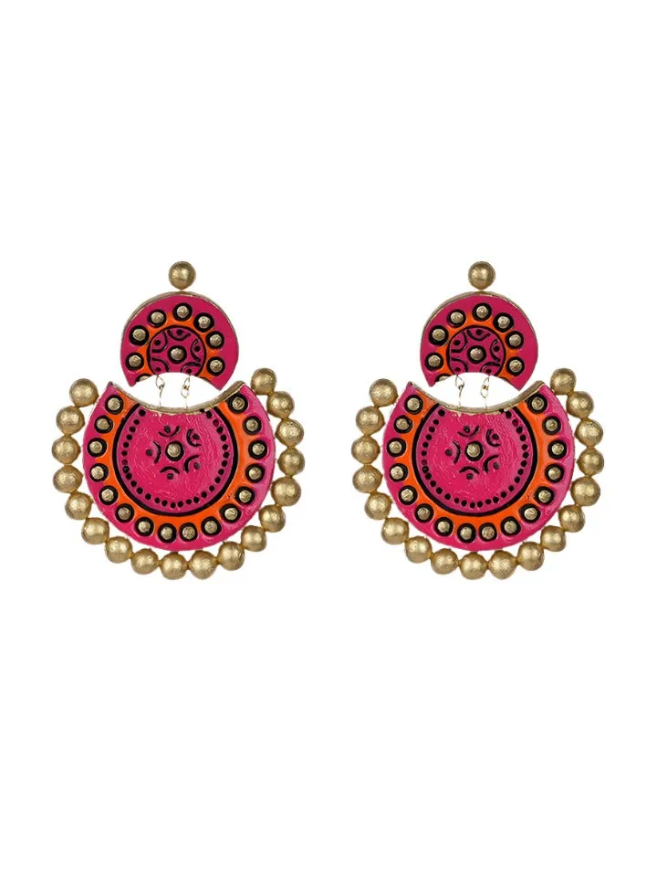 Polka Pink Chandbali