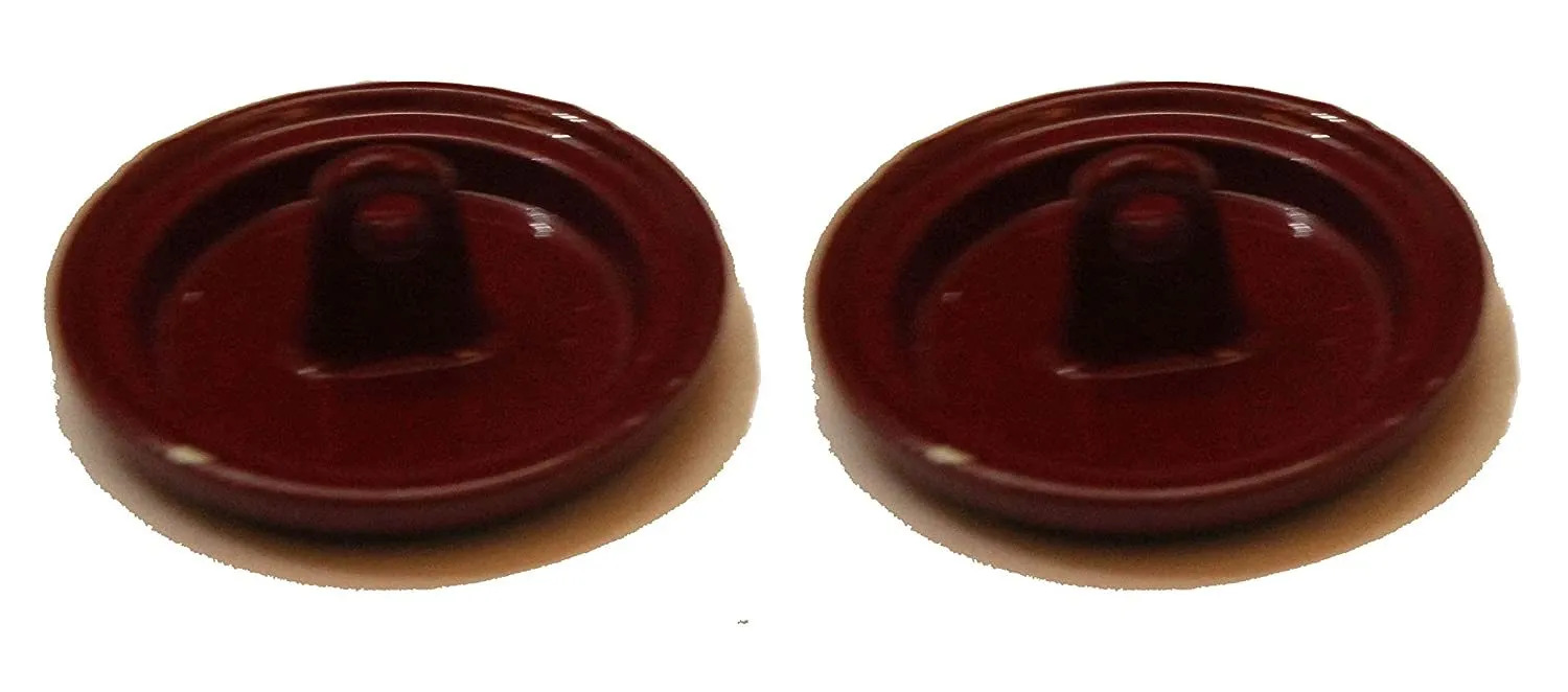 Red Plain Designer Metal Button