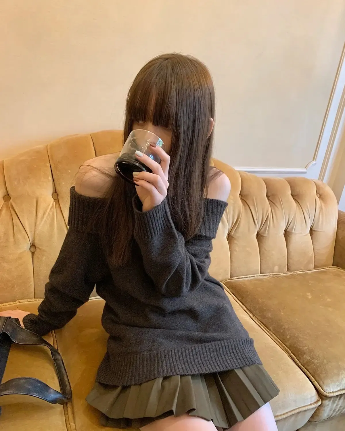 Retro Harajuku Off-Shoulder Sweater