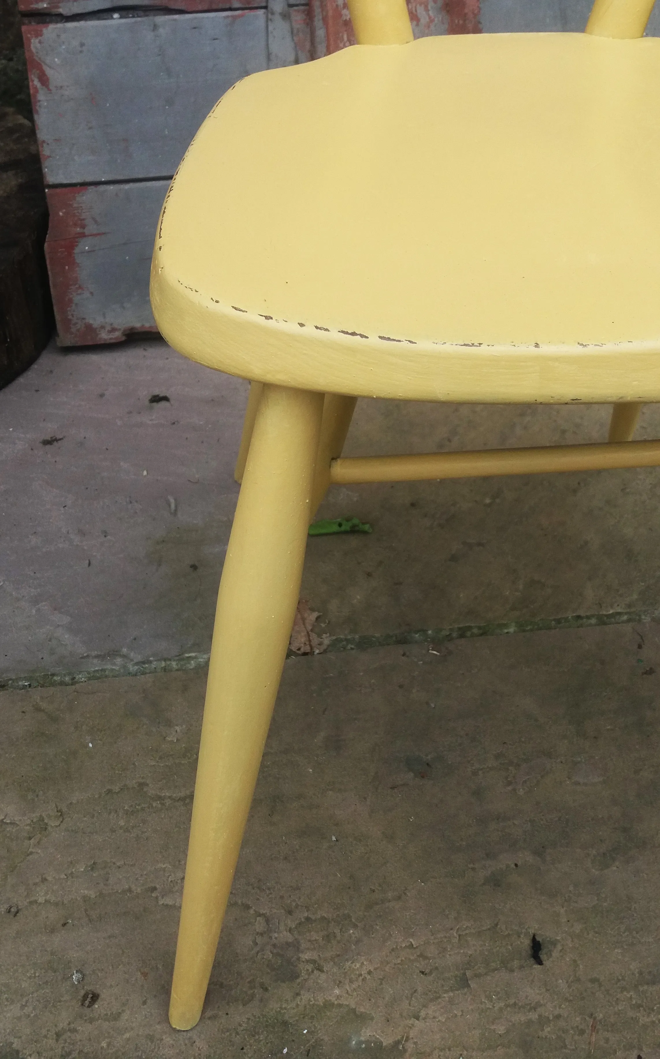 Vintage children's Ercol chairs painted in Miss Mustard Seed Milk Paint