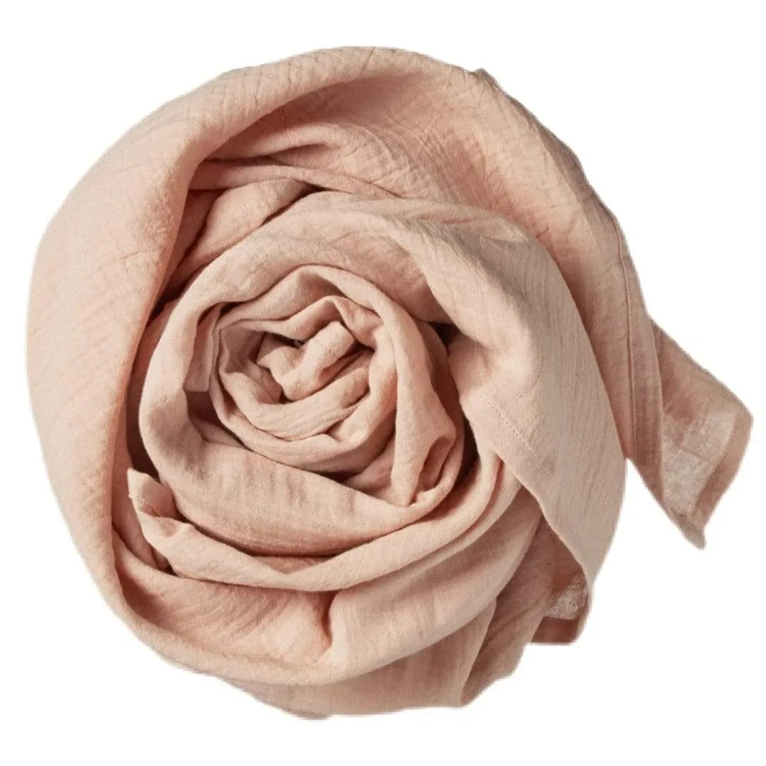 Wrap, Muslin - Rose Dust Crinkle